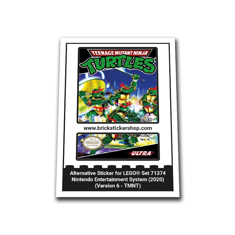 Replica Sticker voor Set 71374 - Nintendo Entertainment System (Version 6)