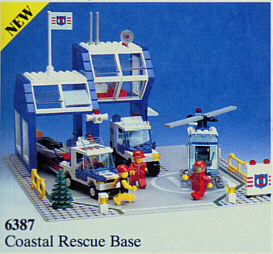 Replica Sticker voor Set 6387 - Coastal Rescue Base