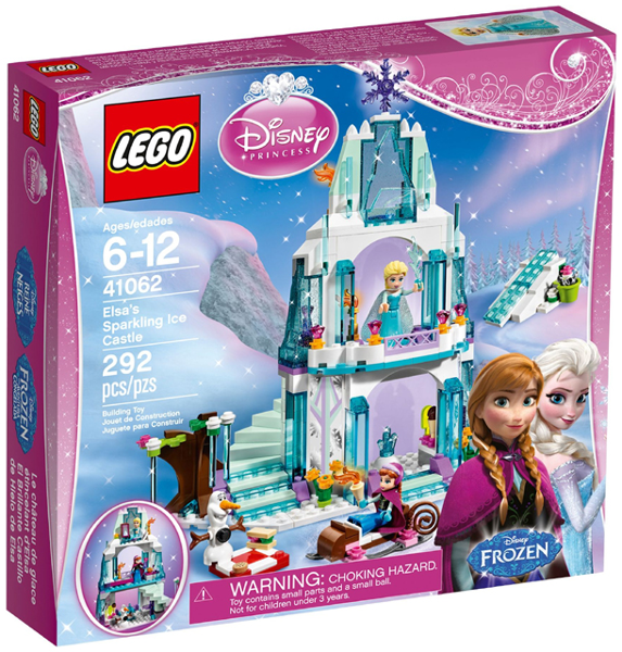 Replica Sticker voor Set 41062 - Elsa&#039;s Sparkling Ice Castle