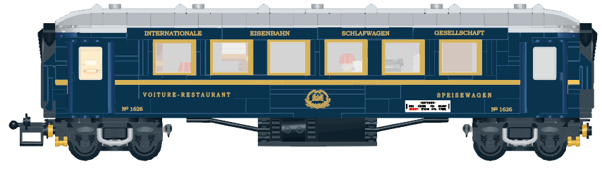 Alternatieve Sticker voor Set 21344 - The Orient Express Train (Versie 2)