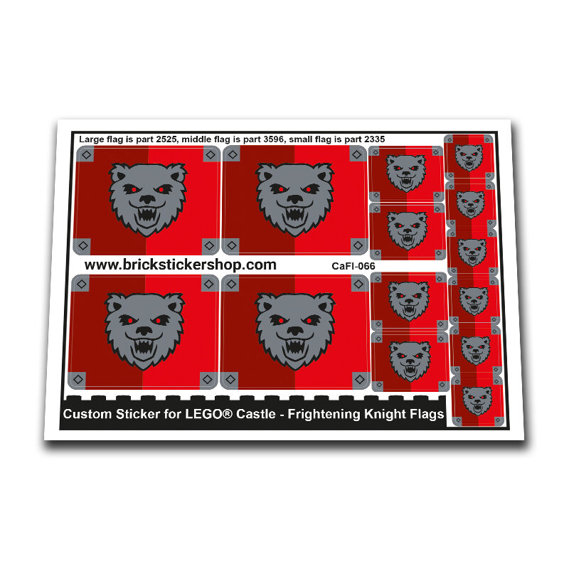 Custom Sticker - Frightening Knight Flags