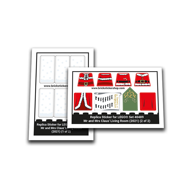 Replacement Sticker for Set 40489 - Mr and Mrs Claus Living Room