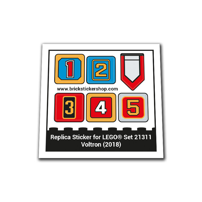 Replacement Sticker for Set 21311 - Voltron