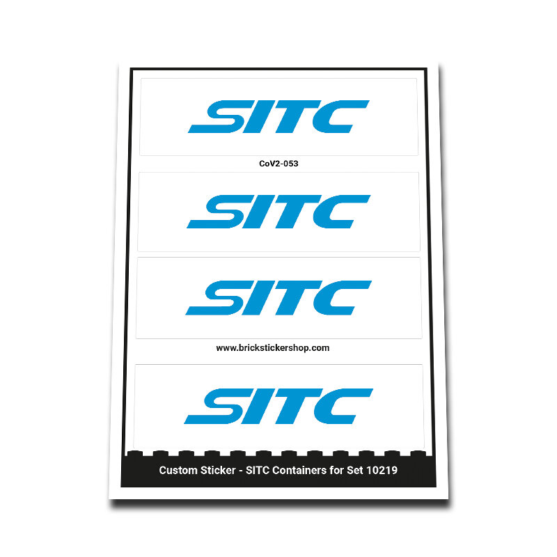 Custom Sticker - Container SITC Blue