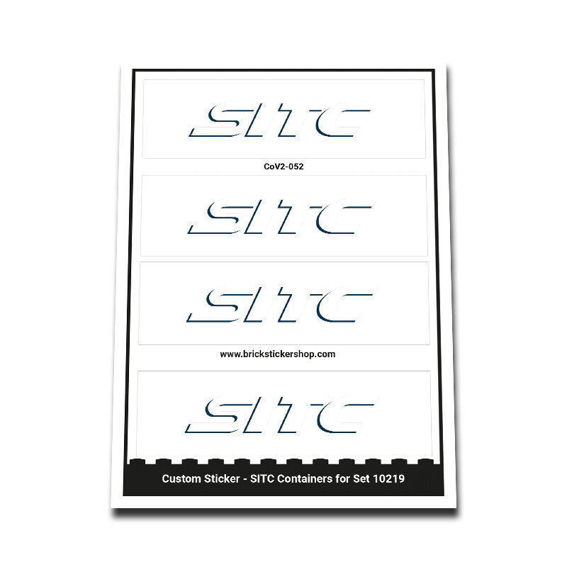 Custom Sticker - Container SITC White