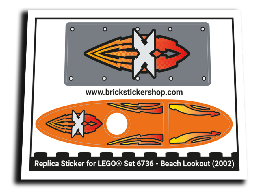 Replacement Sticker for Set 6736 - Beach Lookout