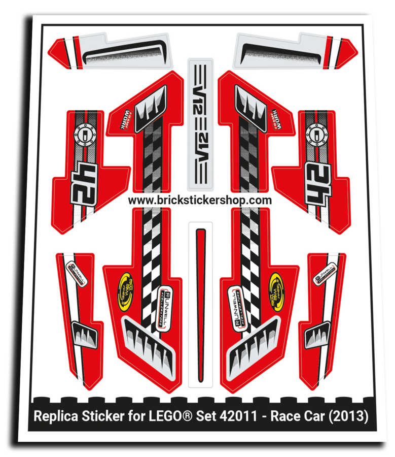 Replacement Sticker for Set 42011 - Race Car