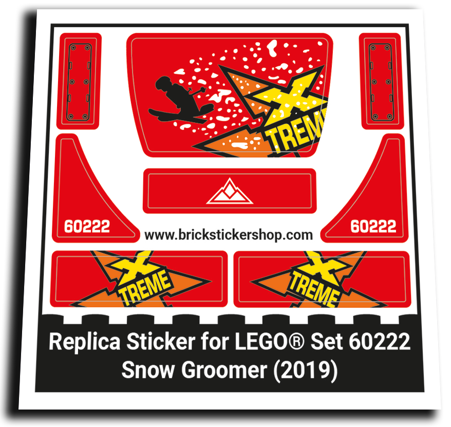 Replacement Sticker for Set 60222 - Snow Groomer