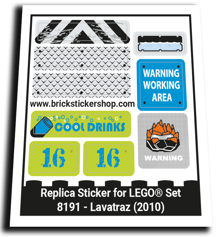 Replacement Sticker for Set 8191 - Lavatraz