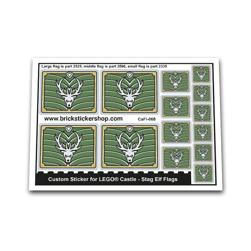 Custom Sticker - Elven Stag Flags