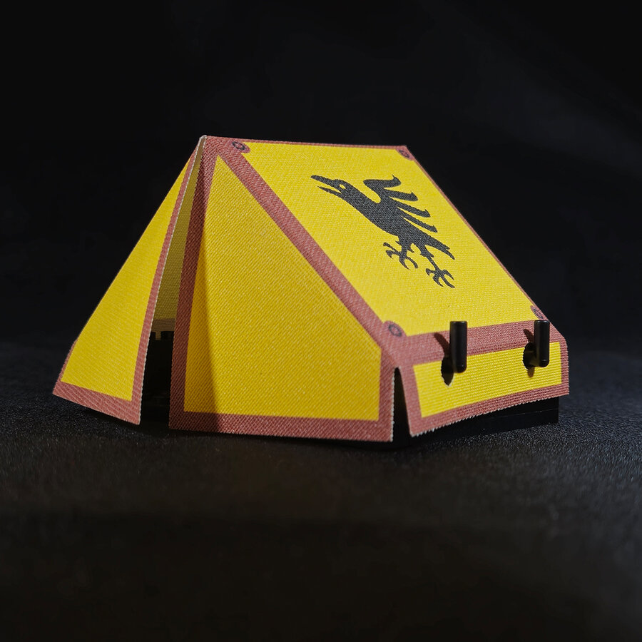 Custom Cloth - Castle Tent with Raven Knight Pattern