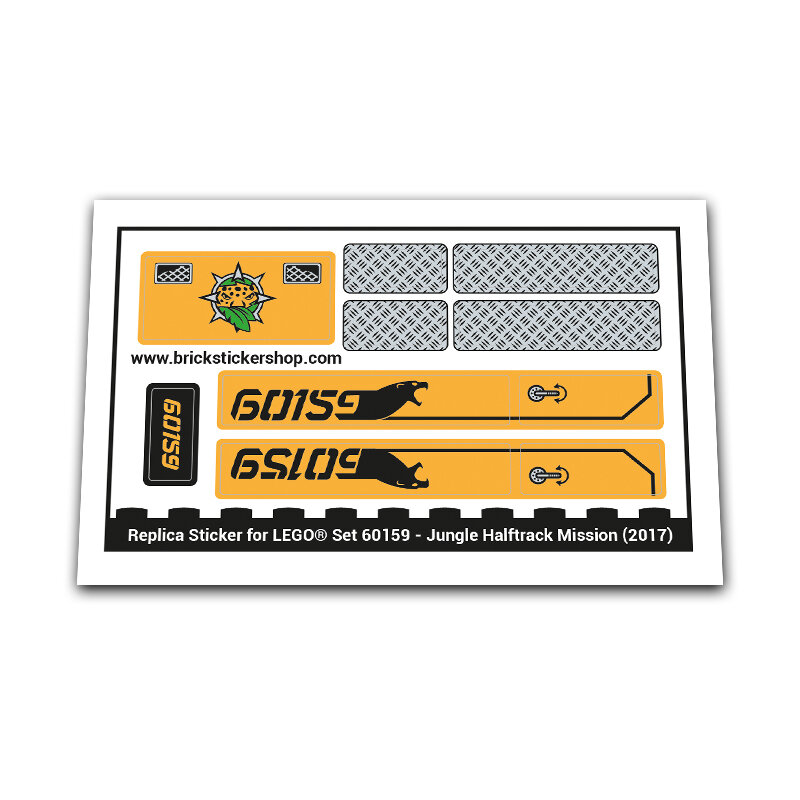 Replacement Sticker for Set 60159 - Jungle Halftrack Mission