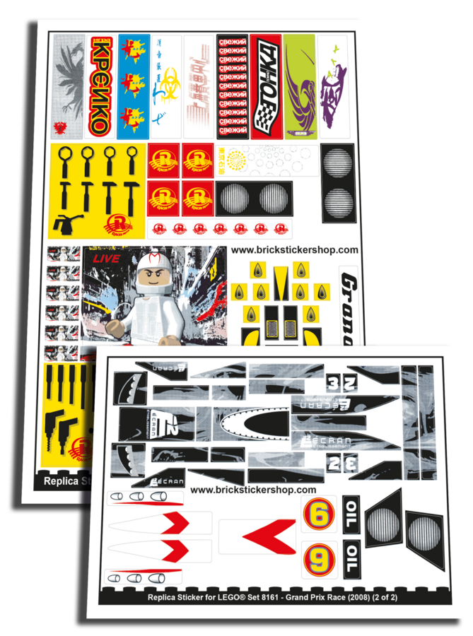 Replacement Sticker for Set 8161 - Grand Prix Race