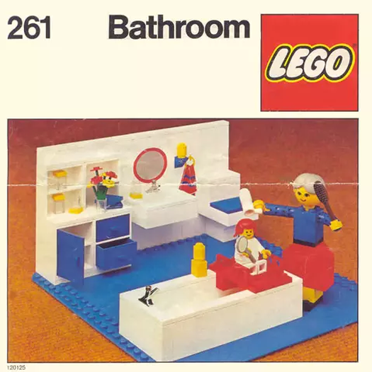 Replacement Sticker for Set 261-1 - Bathroom