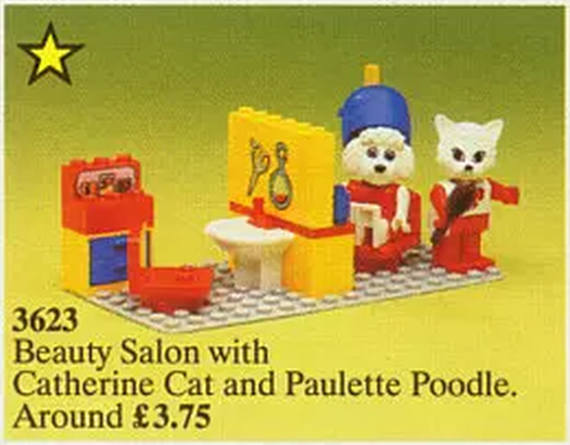 Replacement Sticker for Set 3623 - Beauty Salon