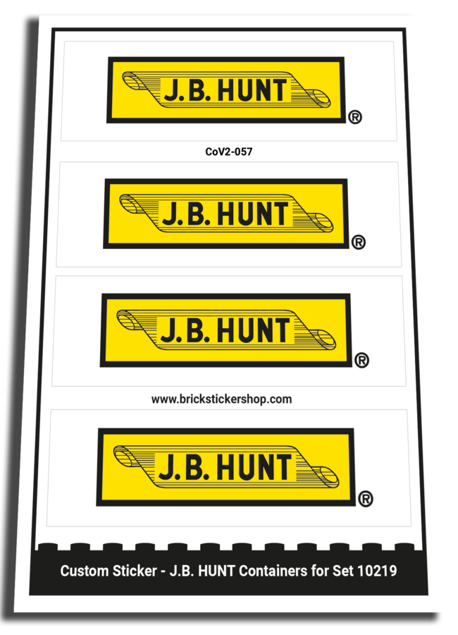 Custom Sticker - Container J.B. HUNT