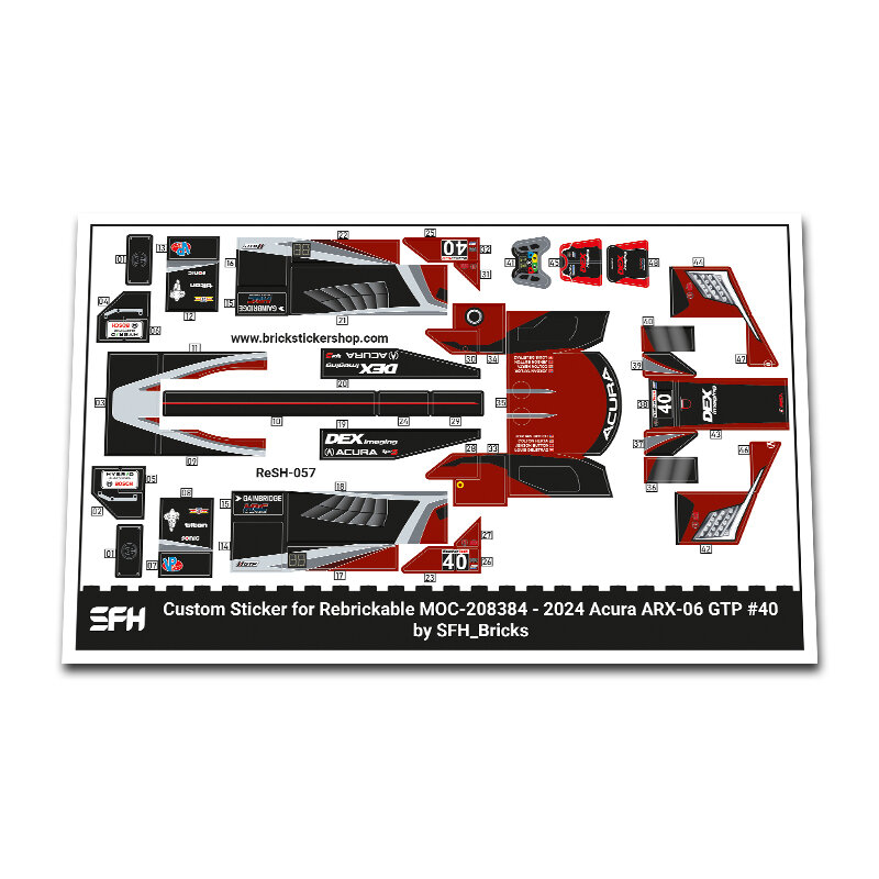 Custom Sticker - 2024 Acura ARX-06 GTP #40 by SFH_Bricks