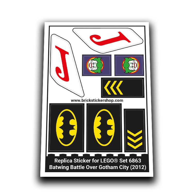 Replacement Sticker for Set 6863 - Batwing Battle Over Gotham City