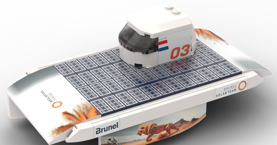 Custom Sticker for Brunel Solar Team - LEGO NUNA 12