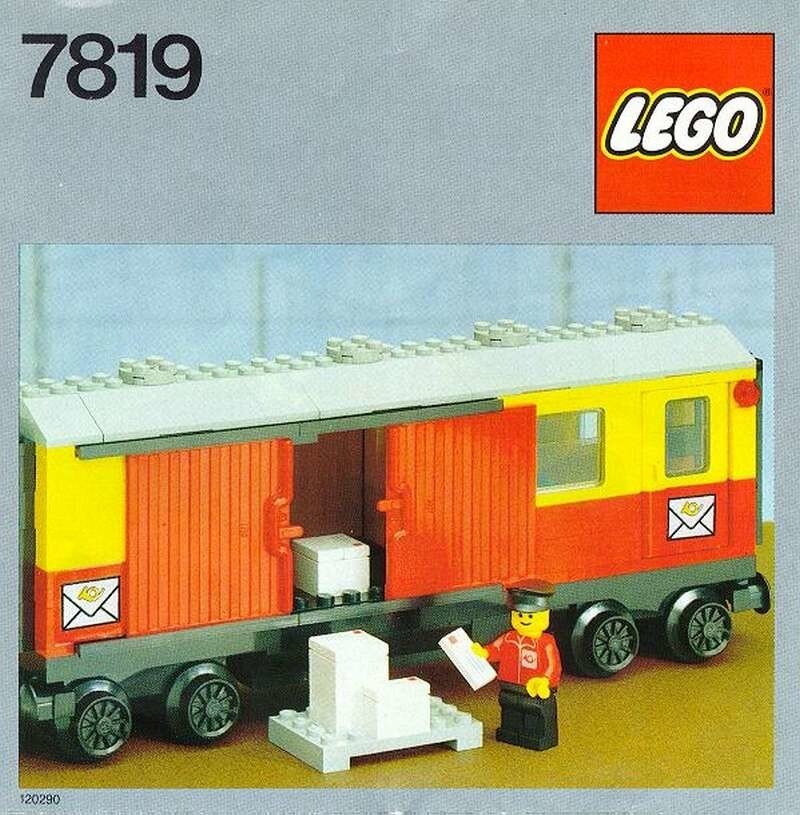 LEGO 7819 - Postal Container Wagon Covered