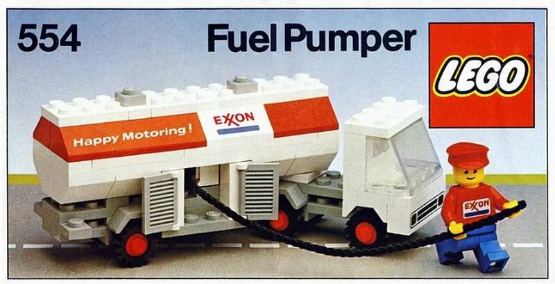 Replacement Sticker for Set 554 - Exxon Fuel Pumper