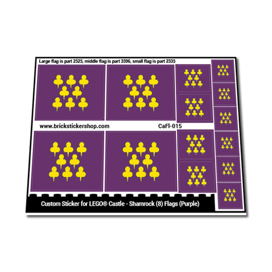 Shamrock (8) Flags (purple)