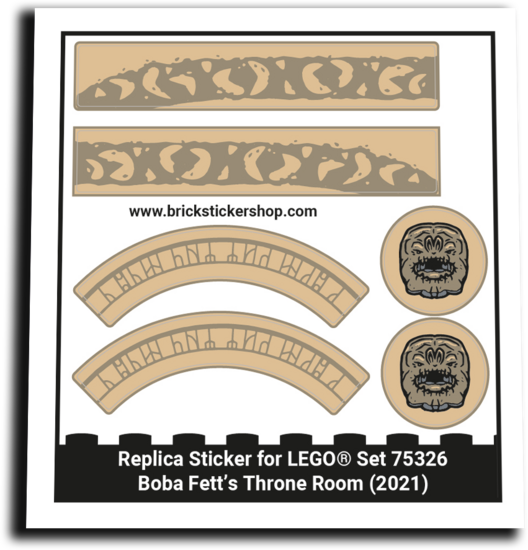 Replacement Sticker for Set 75326 - Boba Fett&#039;s Throne Room