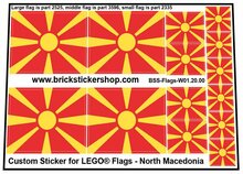 Custom Sticker - Flags - Flag of North Macedonia