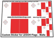 Custom Sticker - Flags - Flag of Malta