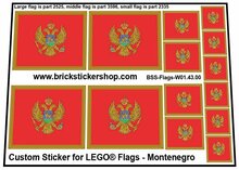 Custom Sticker - Flags - Flag of Montenegro