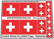 Custom Sticker - Flags - Flag of Switzerland