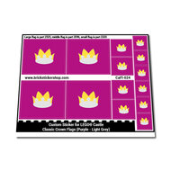 Classic Crown Flags (Purple - Light Grey)