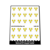 Custom Sticker - Shamrock (3) Triangular Shields