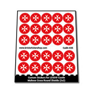 Custom Sticker - Maltese Cross Round Shields (2x2)