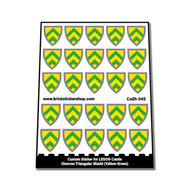 Custom Sticker - Chevron Triangular Shield (Yellow-Green)