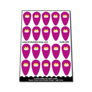 Custom Sticker - Classic Crown Ovoid Shields (Purple - Light Grey)