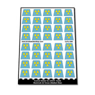 Custom Sticker - Shamrock (3) Torsos (Medium Blue)