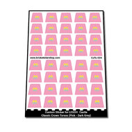 Custom Sticker - Classic Crown Torsos (Pink - Dark Grey)