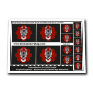 Custom Sticker - Knights Kingdom II - Shadow Knight Vladek Flags (Black-Red)