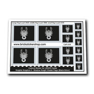 Custom Sticker - Knights Kingdom II - Shadow Knight Vladek Flags (Black-Silver)