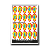 Custom Sticker - Crusader Ovoid Shields (Yellow)