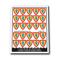 Custom Sticker - Crusader Triangular Shields (Yellow)