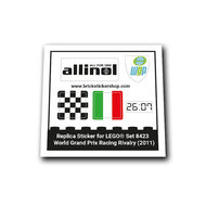 Replica Sticker voor Set 8423 - World Grand Prix Racing Rivalry