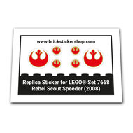 Replacement Sticker for Set 7668 - Rebel Scout Speeder