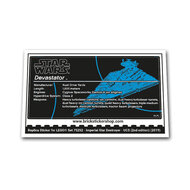 Replacement Sticker for Set 75252 - Imperial Star Destroyer - UCS (2nd edition)