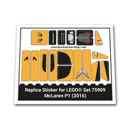 Replica Sticker voor Set 75909 - McLaren P1