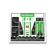 Replica Sticker voor Set 75995 - MERCEDES-AMG PETRONAS Team Gift 2017