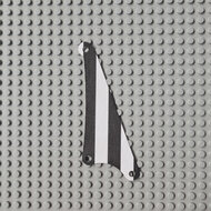 Replica Sailbb14 - Cloth Sail Triangular Small with Black Stripes Pattern