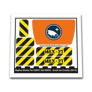 Replica Sticker voor Set 60033 - Arctic Ice Crawler