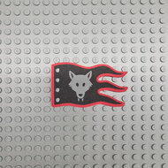 Custom Cloth - Flag 8 x 5 Wave with Wolfpack Emblem